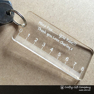 Personalised sale teacher keyring