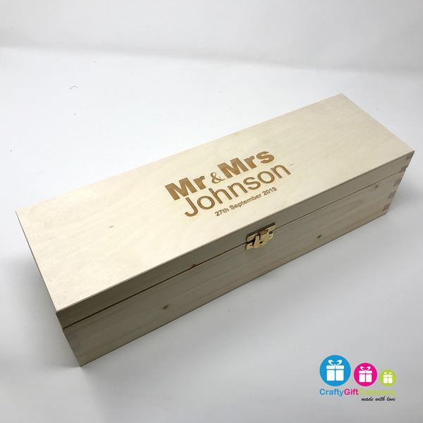 Personalised Wedding Guest Book  with hearts, box and sign (Design 2)