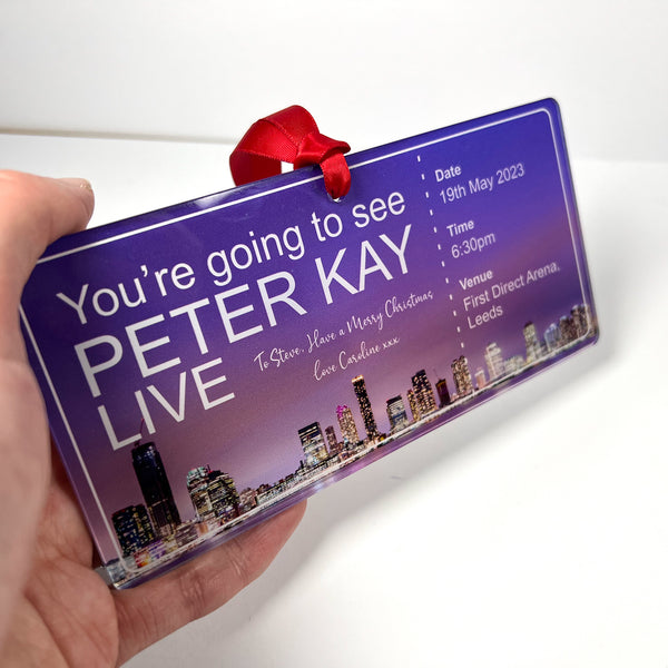 Peter Kay Live Arena Tour Event gifting ticket
