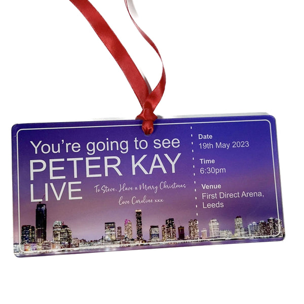 Peter Kay Live Arena Tour Event gifting ticket
