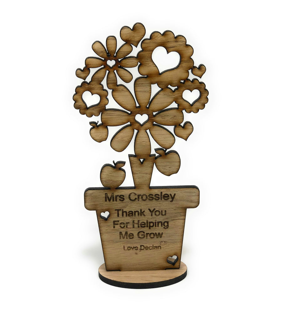 Thank you flower , End of Term, Leaving Present, Teacher