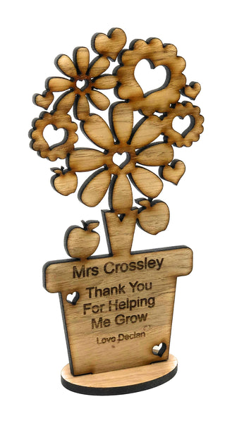 Thank you flower , End of Term, Leaving Present, Teacher