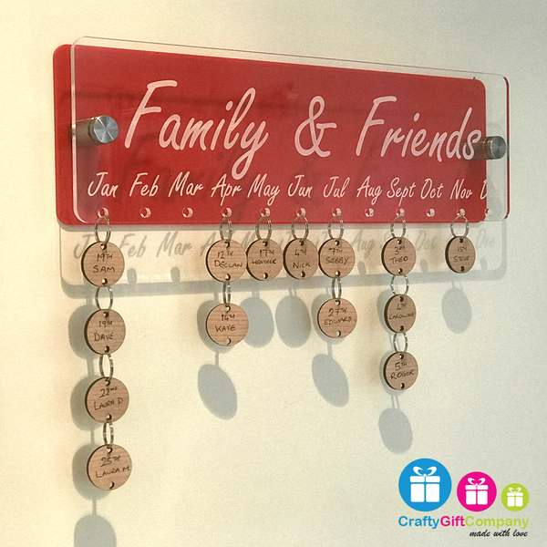Family & Friends Anniversary / Birthday board Two For £60