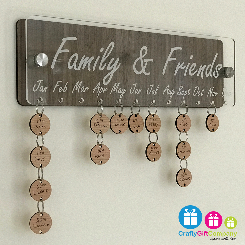 Family & Friends Anniversary / Birthday board Two For £60