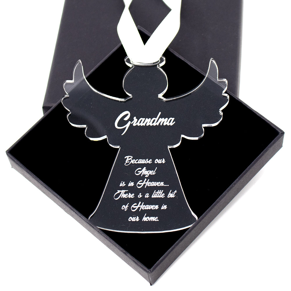 Angel Memorial Bauble Christmas tree ornament acrylic