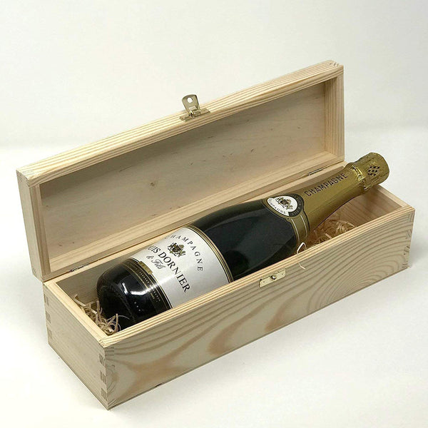 Personalised engraved wooden wine box