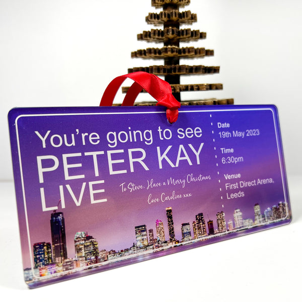 Peter Kay Live Arena Tour Event gifting ticket