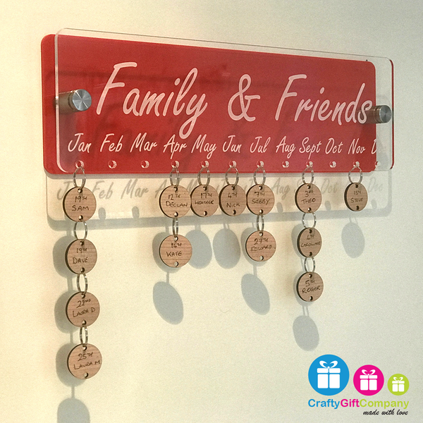 Family & Friends Anniversary / Birthday board.